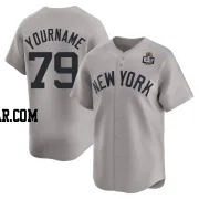 J.C. Escarra Men's New York Yankees Gray Limited Away 2024 World Series Jersey