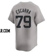 J.C. Escarra Men's New York Yankees Gray Limited Away 2024 World Series Jersey