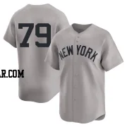 J.C. Escarra Men's New York Yankees Gray Limited Away 2nd Jersey