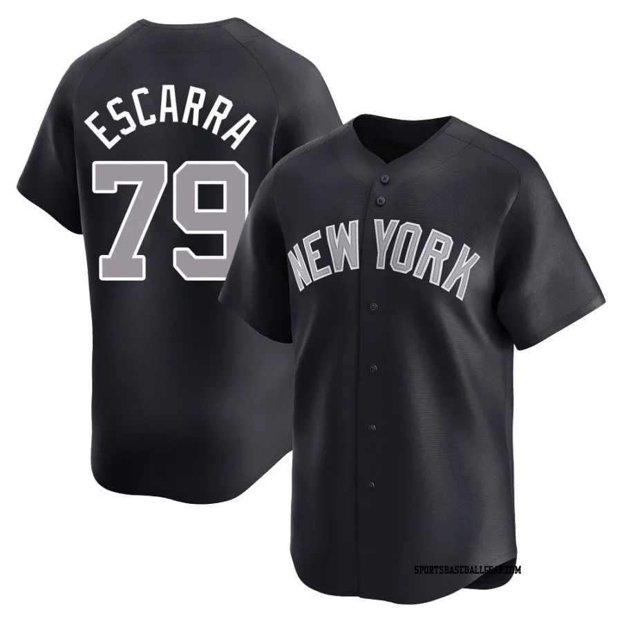 J.C. Escarra Men's New York Yankees Navy Limited Alternate Jersey