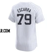 J.C. Escarra Men's New York Yankees White Elite Home 2024 World Series Jersey