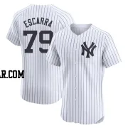 J.C. Escarra Men's New York Yankees White Elite Home Jersey