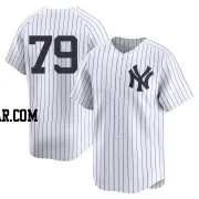 J.C. Escarra Men's New York Yankees White Limited Yankee Home 2nd Jersey