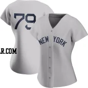 J.C. Escarra Women's New York Yankees Gray Authentic 2021 Field of Dreams Jersey