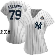 J.C. Escarra Women's New York Yankees White Authentic Home Name 2024 World Series Jersey