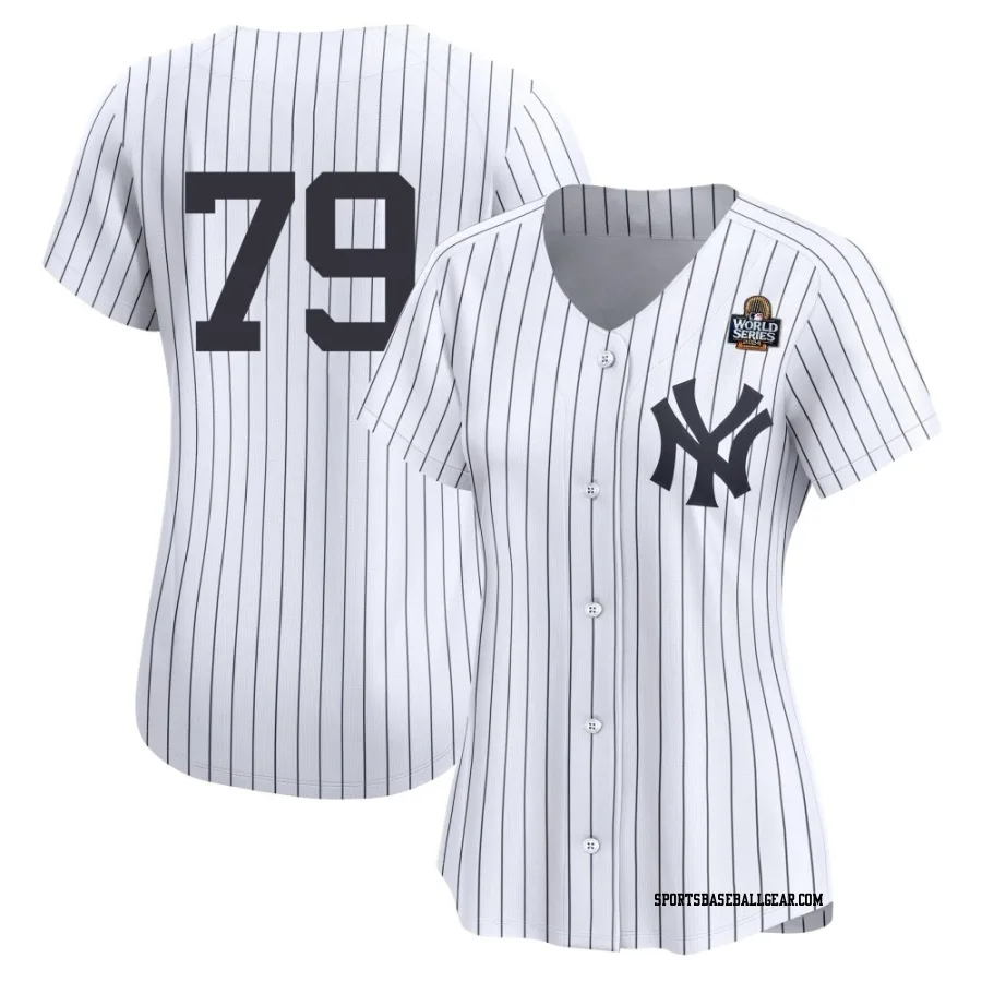 J.C. Escarra Women's New York Yankees White Limited Yankee Home 2nd 2024 World Series Jersey