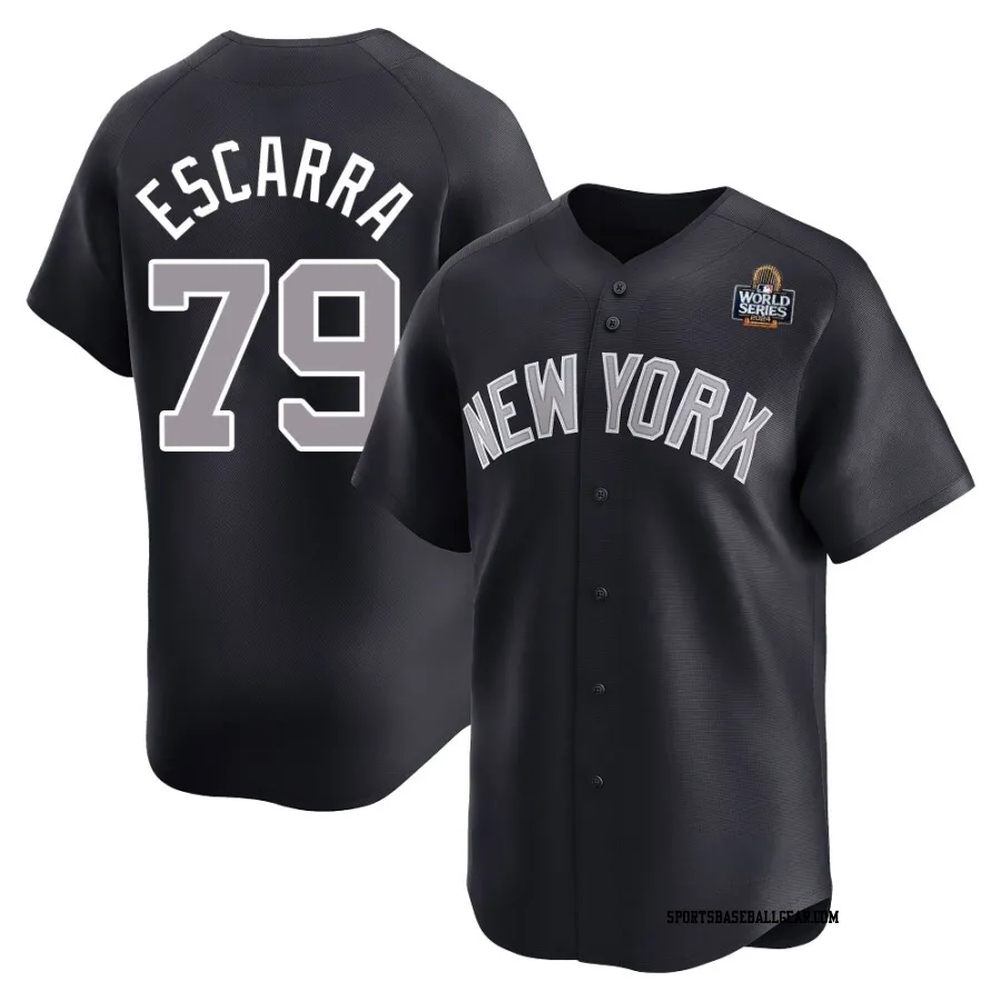 J.C. Escarra Youth New York Yankees Navy Limited Alternate 2024 World Series Jersey