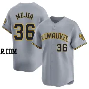 J.C. Mejia Men's Milwaukee Brewers Gray Limited Away Jersey