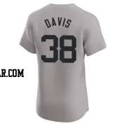 J.D. Davis Men's New York Yankees Gray Elite Road Jersey