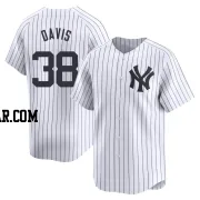 J.D. Davis Men's New York Yankees White Limited Yankee Home Jersey