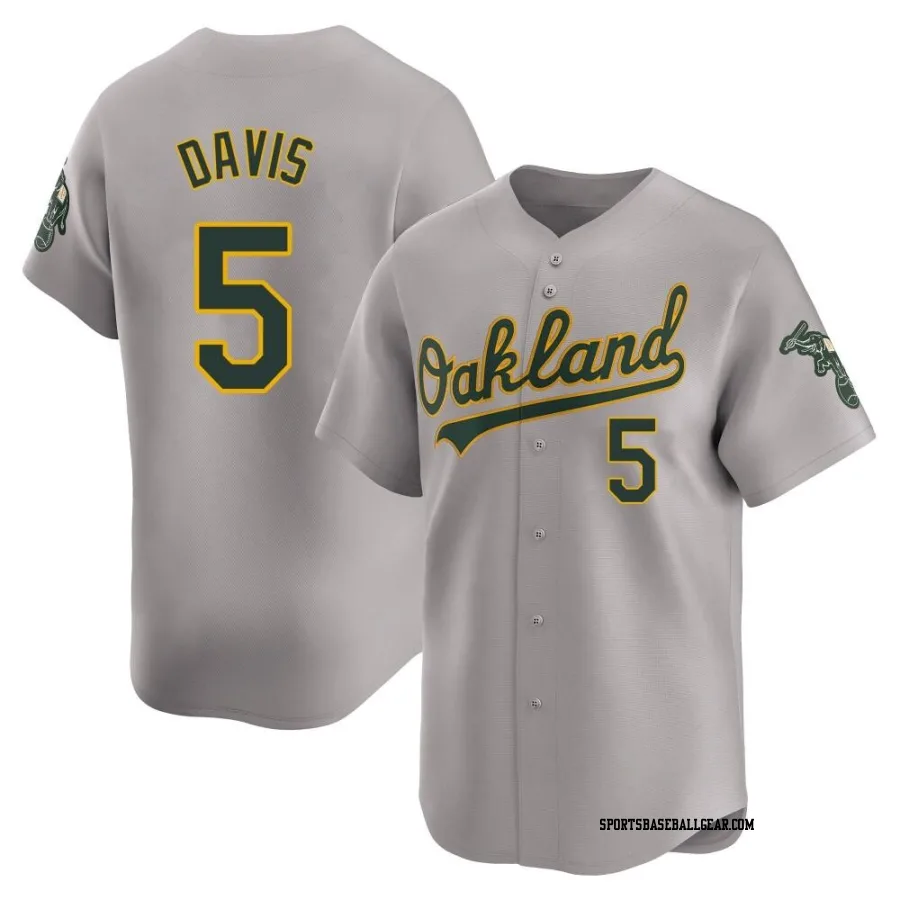 J.D. Davis Men's Oakland Athletics Gray Limited Away Jersey