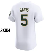 J.D. Davis Men's Oakland Athletics White Elite Home Jersey