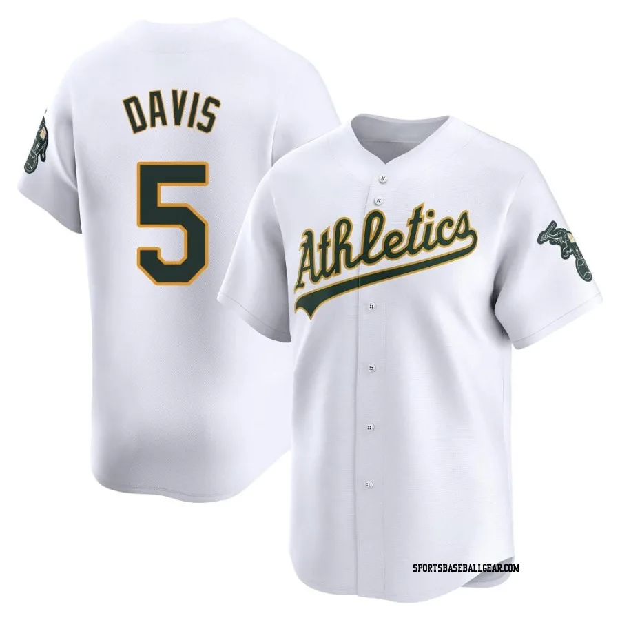 J.D. Davis Men's Oakland Athletics White Limited Home Jersey