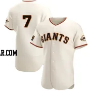 J.D. Davis Men's San Francisco Giants Cream Authentic Home Jersey