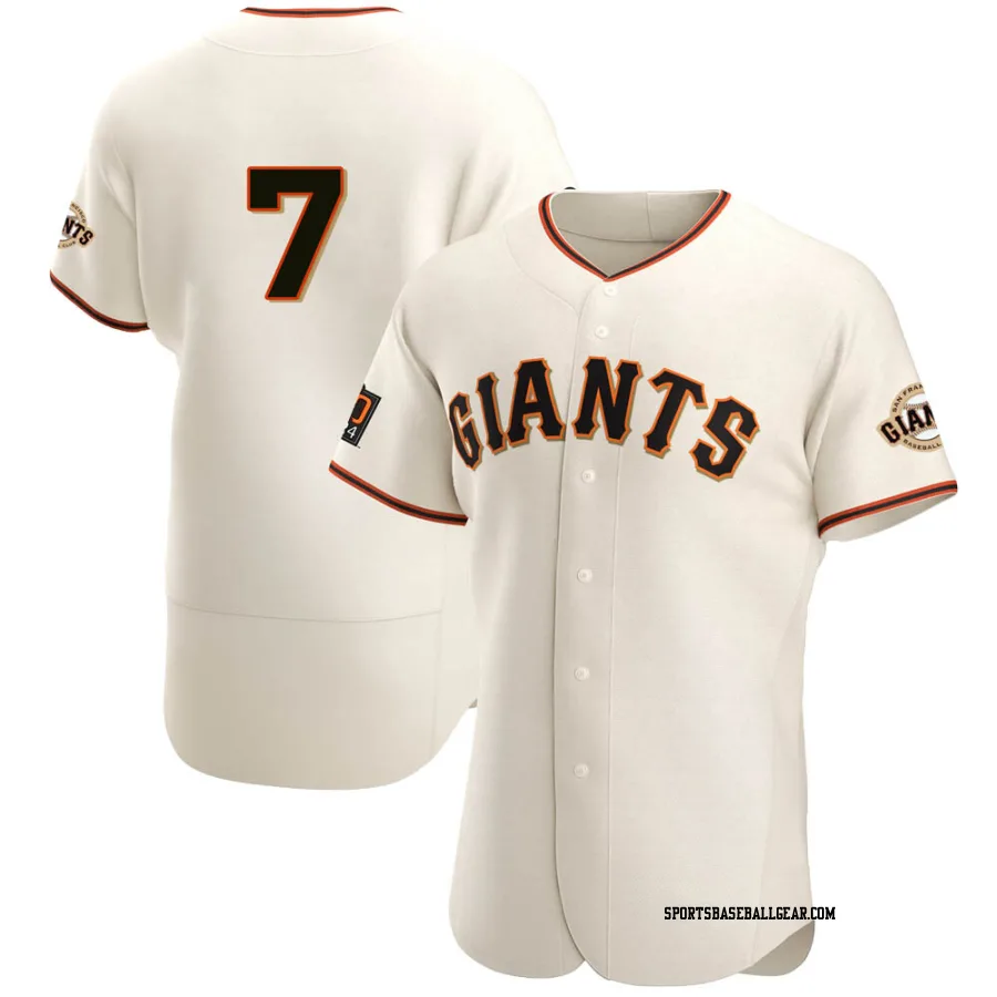 J.D. Davis Men's San Francisco Giants Cream Authentic Home Jersey