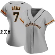 J.D. Davis Women's San Francisco Giants Gray Authentic Road Jersey