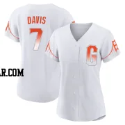 J.D. Davis Women's San Francisco Giants White Authentic 2021 City Connect Jersey