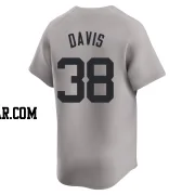 J.D. Davis Youth New York Yankees Gray Limited Away Jersey