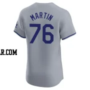 J.D. Martin Men's Los Angeles Dodgers Gray Elite Road Jersey