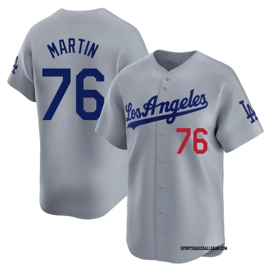 J.D. Martin Youth Los Angeles Dodgers Gray Limited Away Jersey