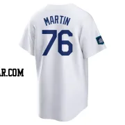 J.D. Martin Youth Los Angeles Dodgers White Replica 2024 World Tour Seoul Series Home Jersey