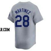 J.D. Martinez Men's Los Angeles Dodgers Gray Limited Away Jersey