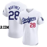 J.D. Martinez Men's Los Angeles Dodgers White Elite Home Jersey