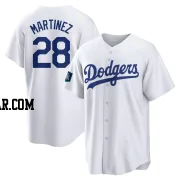 J.D. Martinez Men's Los Angeles Dodgers White Replica 2024 World Tour Seoul Series Home Jersey