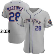 J.D. Martinez Men's New York Mets Gray Authentic Road Jersey