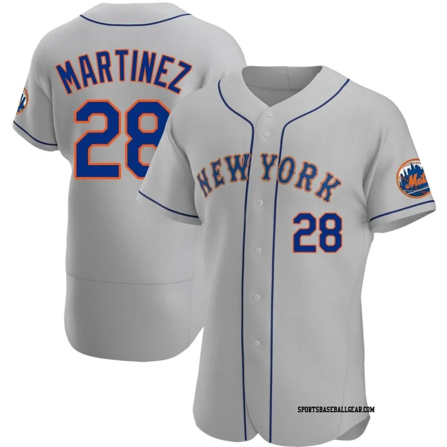 J.D. Martinez Men's New York Mets Gray Authentic Road Jersey