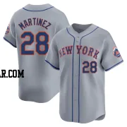 J.D. Martinez Men's New York Mets Gray Limited Away Jersey