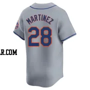 J.D. Martinez Men's New York Mets Gray Limited Away Jersey