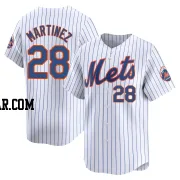 J.D. Martinez Men's New York Mets White Limited Home Jersey