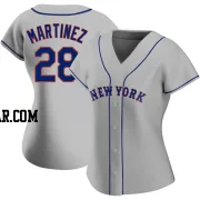 J.D. Martinez Women's New York Mets Gray Authentic Road Jersey