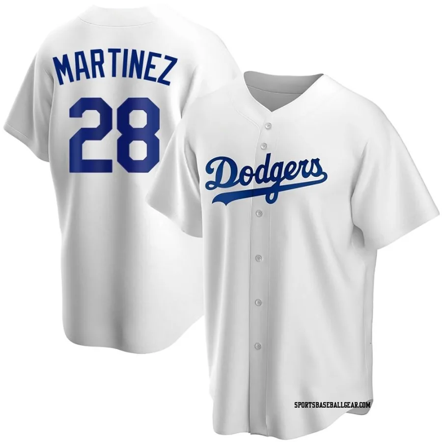 J.D. Martinez Youth Los Angeles Dodgers White Replica Home Jersey