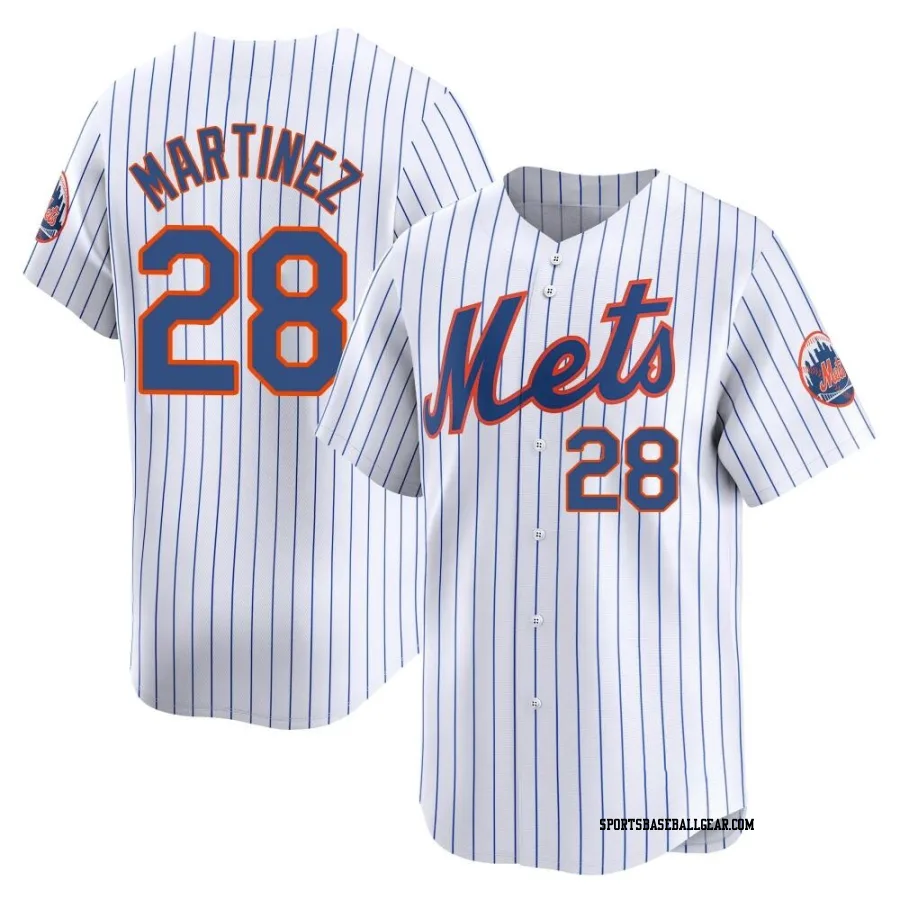 J.D. Martinez Youth New York Mets White Limited Home Jersey