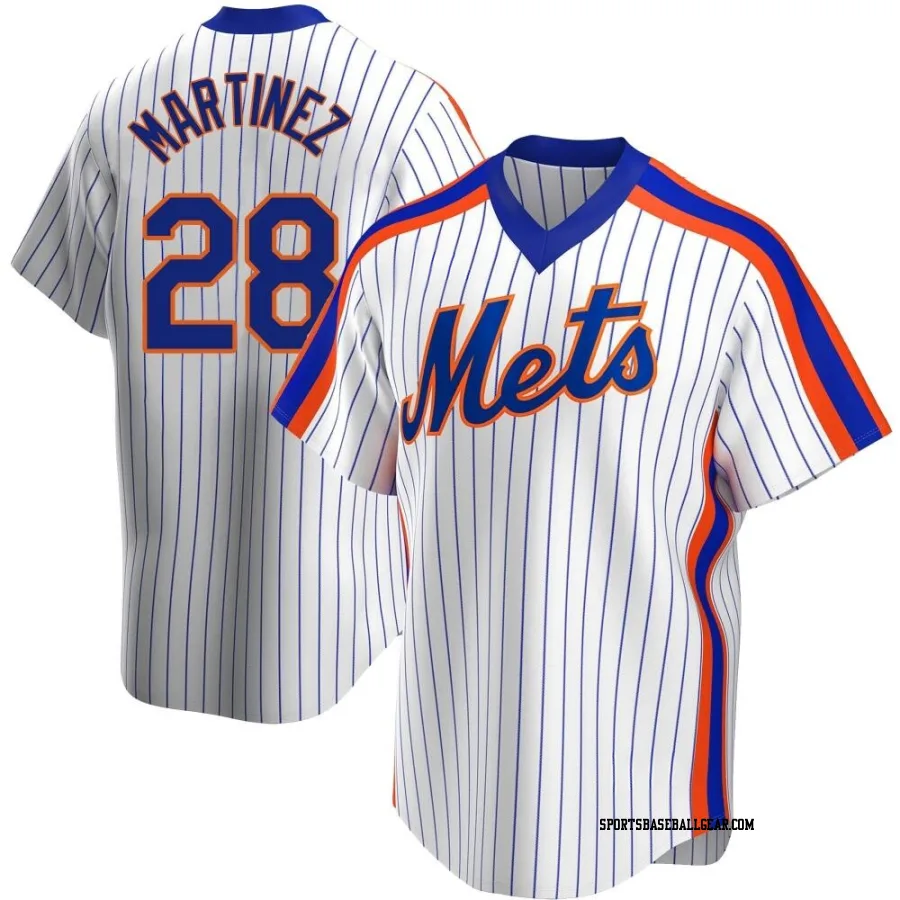 J.D. Martinez Youth New York Mets White Replica Home Cooperstown Collection Jersey