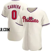 Jean Cabrera Men's Philadelphia Phillies Cream Authentic Alternate Jersey