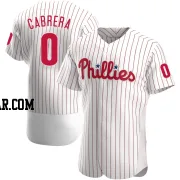 Jean Cabrera Men's Philadelphia Phillies White Authentic Home Jersey