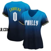 Jean Cabrera Women's Philadelphia Phillies Blue Limited 2024 City Connect Jersey