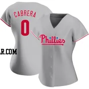 Jean Cabrera Women's Philadelphia Phillies Gray Authentic Road Jersey