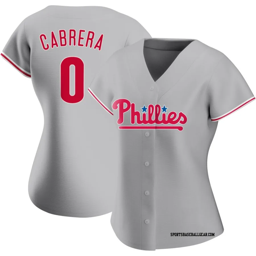 Jean Cabrera Women's Philadelphia Phillies Gray Authentic Road Jersey