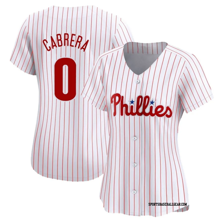 Jean Cabrera Women's Philadelphia Phillies White Limited Home Jersey