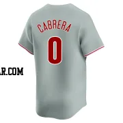 Jean Cabrera Youth Philadelphia Phillies Gray Limited Away Jersey