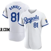 Jean Ramirez Men's Kansas City Royals White Authentic 2022 Home Jersey