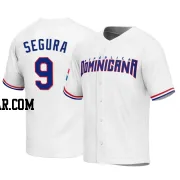 Jean Segura Men's Dominican Republic Baseball White Replica 2023 World Baseball Classic Jersey