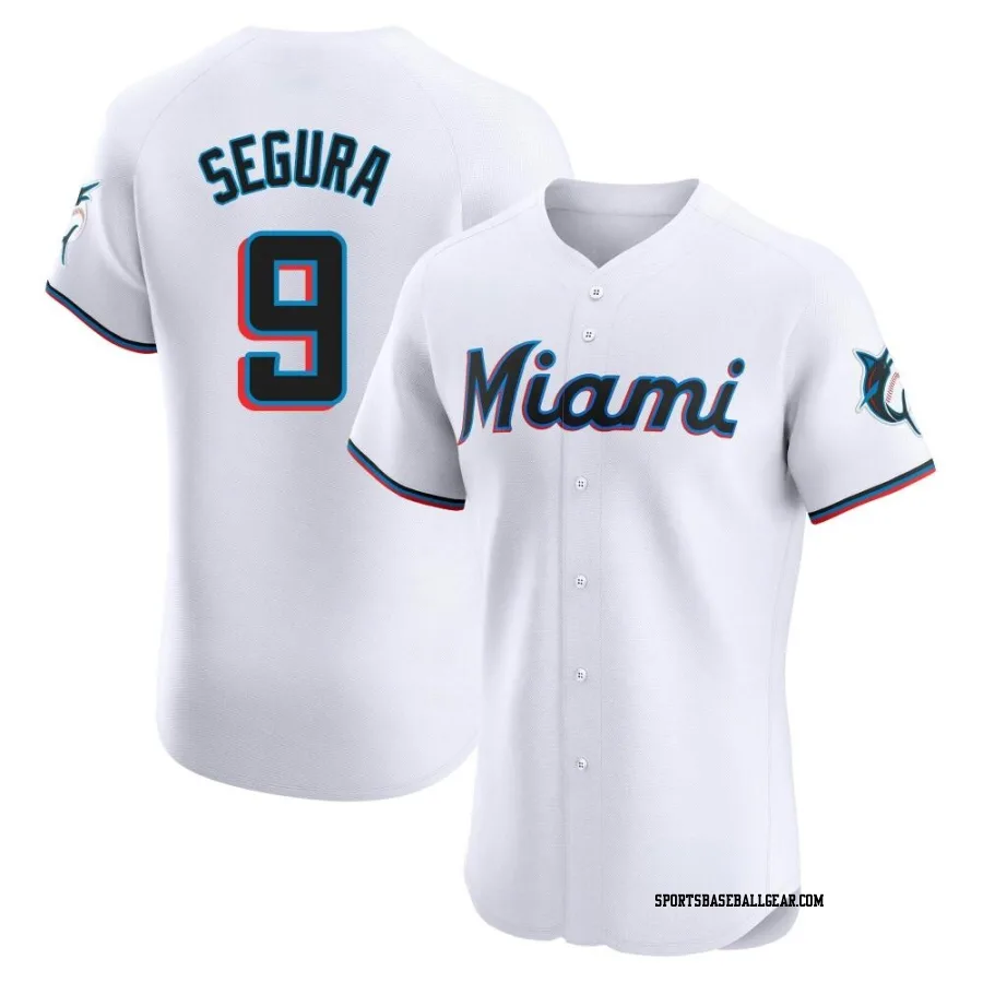 Jean Segura Men's Miami Marlins White Elite Home Jersey