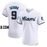 Jean Segura Men's Miami Marlins White Elite Home Patch Jersey