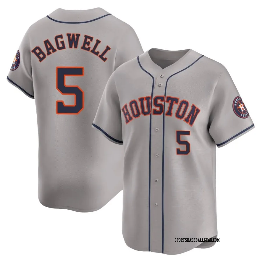 Jeff Bagwell Men's Houston Astros Gray Limited Away Jersey