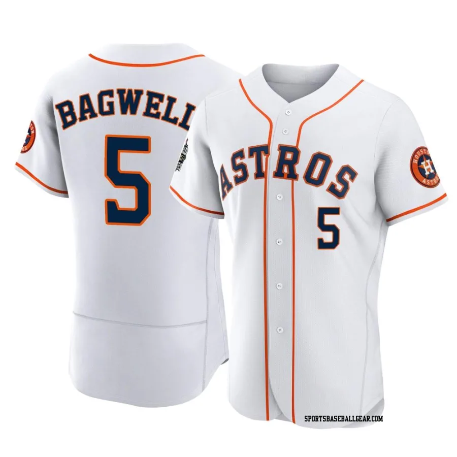 Jeff Bagwell Men's Houston Astros White Authentic 2022 World Series Home Jersey